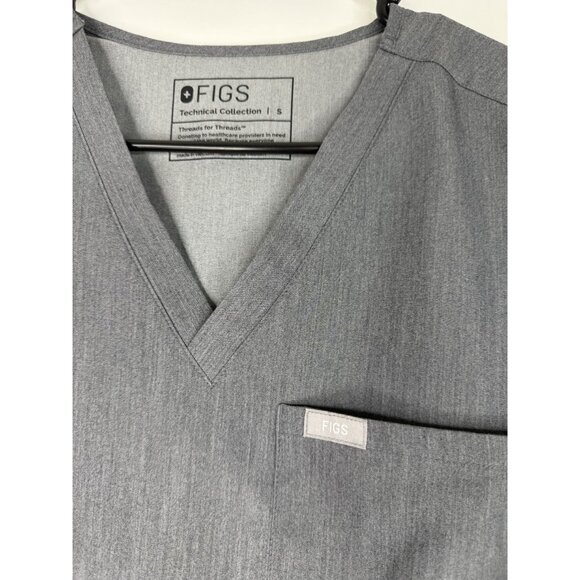 Figs Women's Technical Collection  Grey Top - Size S - Picture 2 of 6